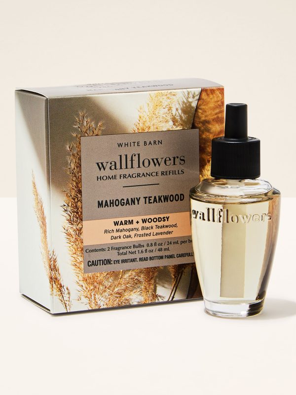 Wallflowers Refills 2-Pack  Mahogany Teakwood 0.8 fl oz / 24 mL Each