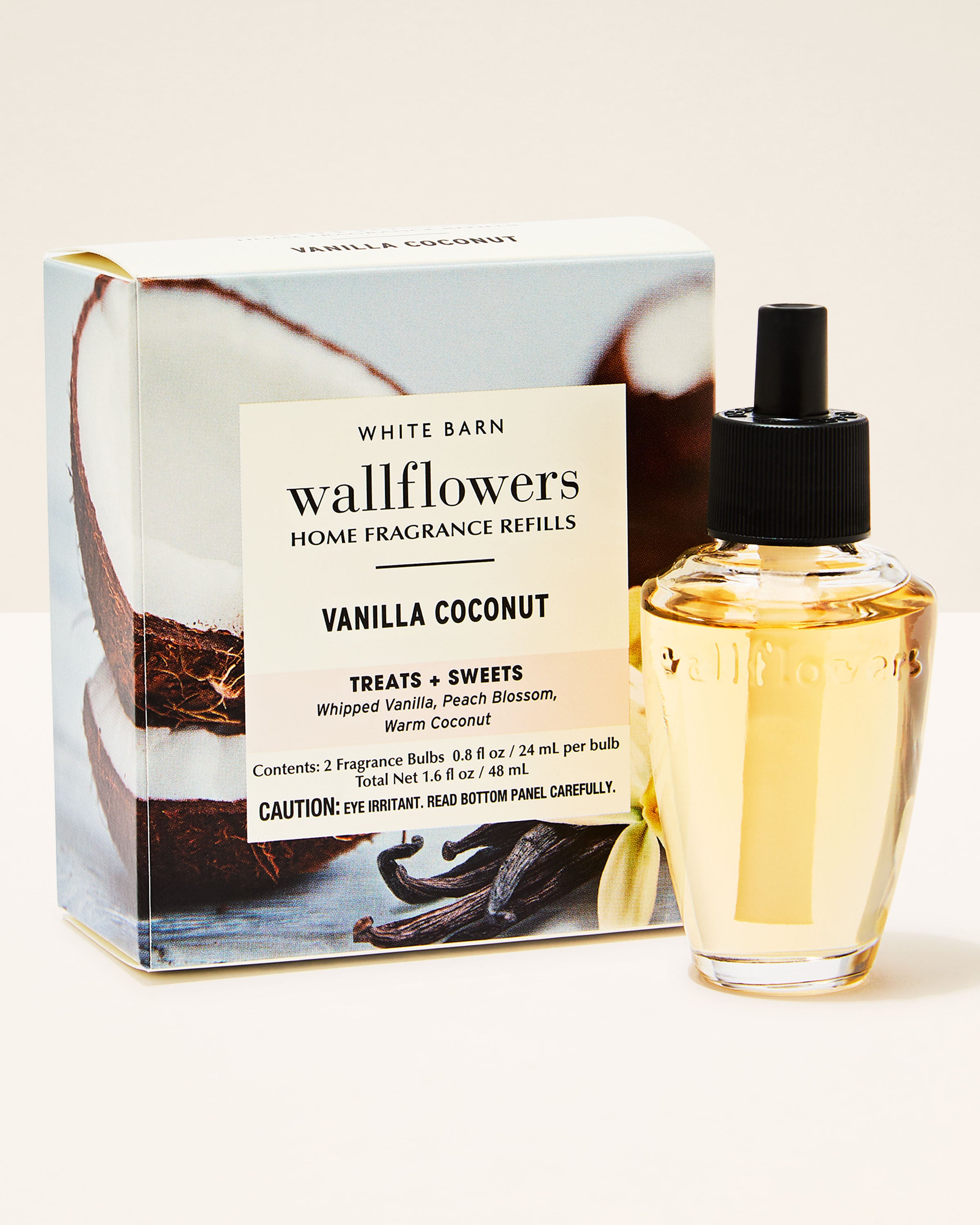 Wallflowers Refills 2-Pack Vanilla Coconut 0.8 fl oz / 24 mL Each