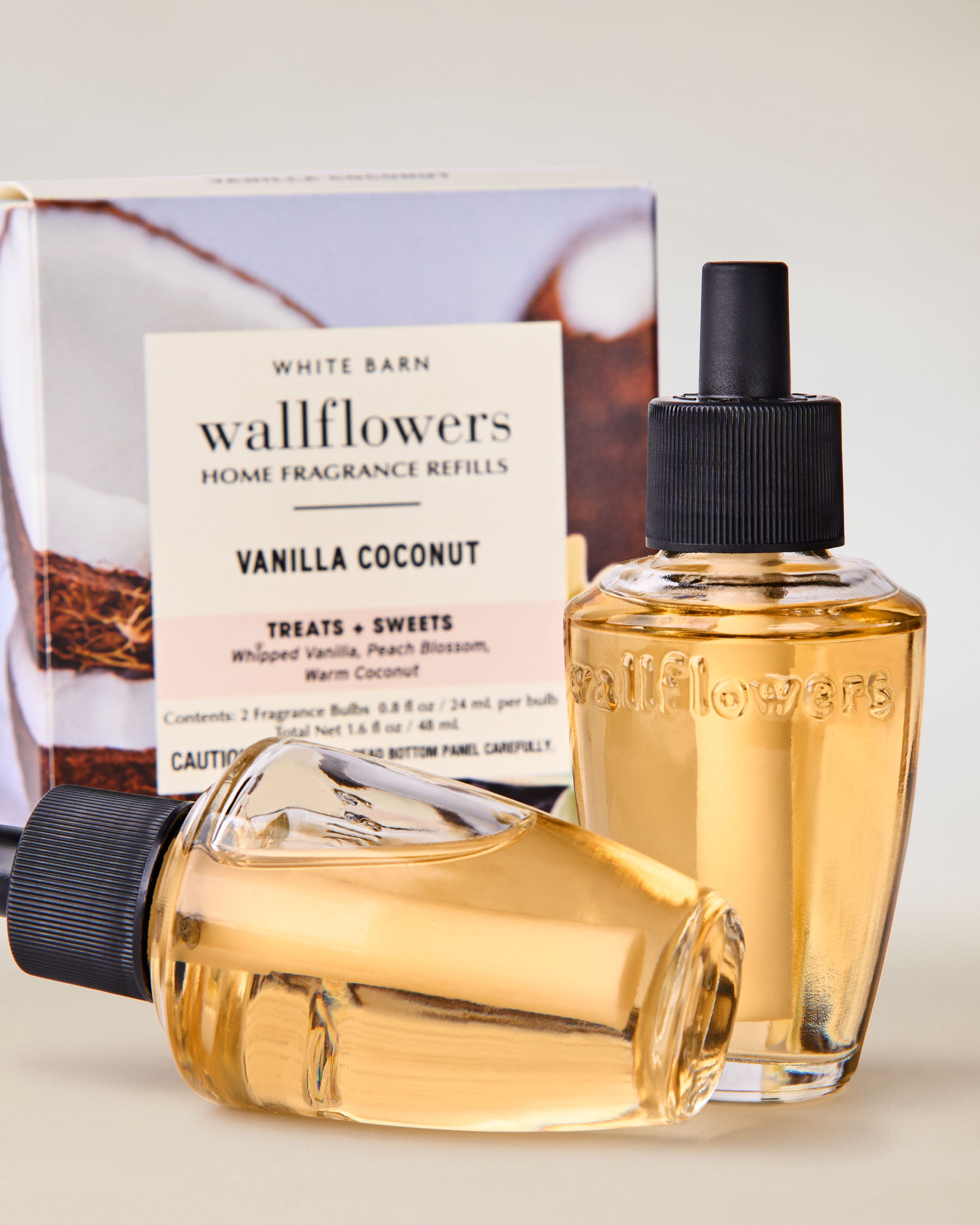 Wallflowers Refills 2-Pack Vanilla Coconut 0.8 fl oz / 24 mL Each - Image 2
