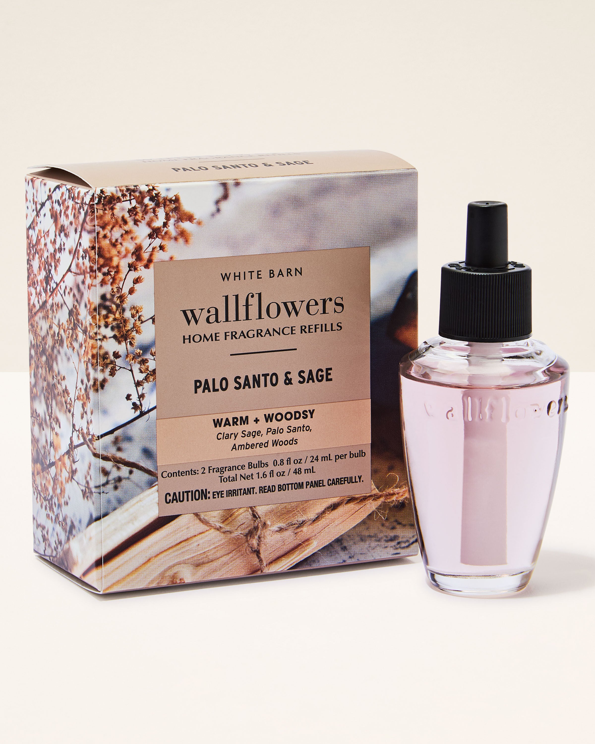 Wallflowers Refills 2-Pack Palo Santo & Sage 0.8 fl oz / 24 mL Each