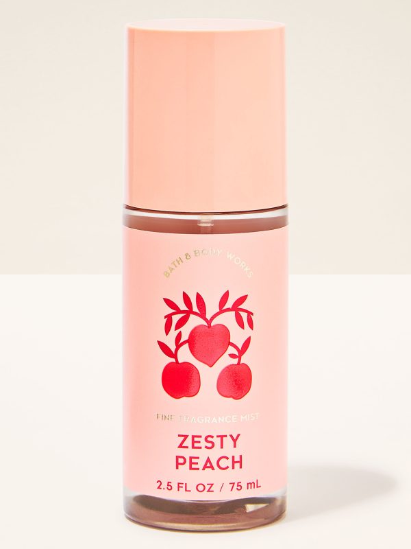 Travel Size Fine Fragrance Mist  Zesty Peach 2.5 fl oz / 75 mL