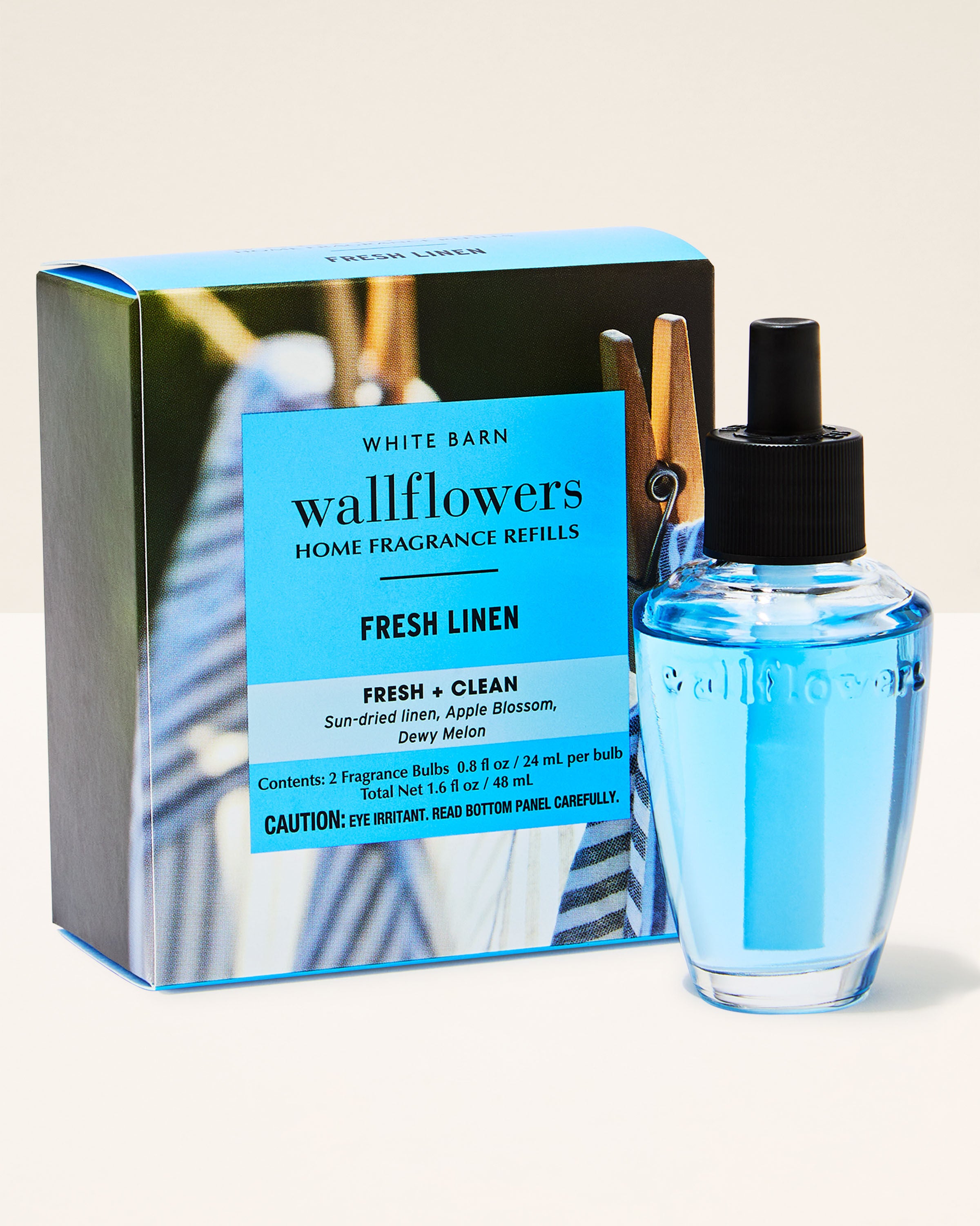 Wallflowers Refills 2-Pack Fresh Linen 0.8 fl oz / 24 mL Each