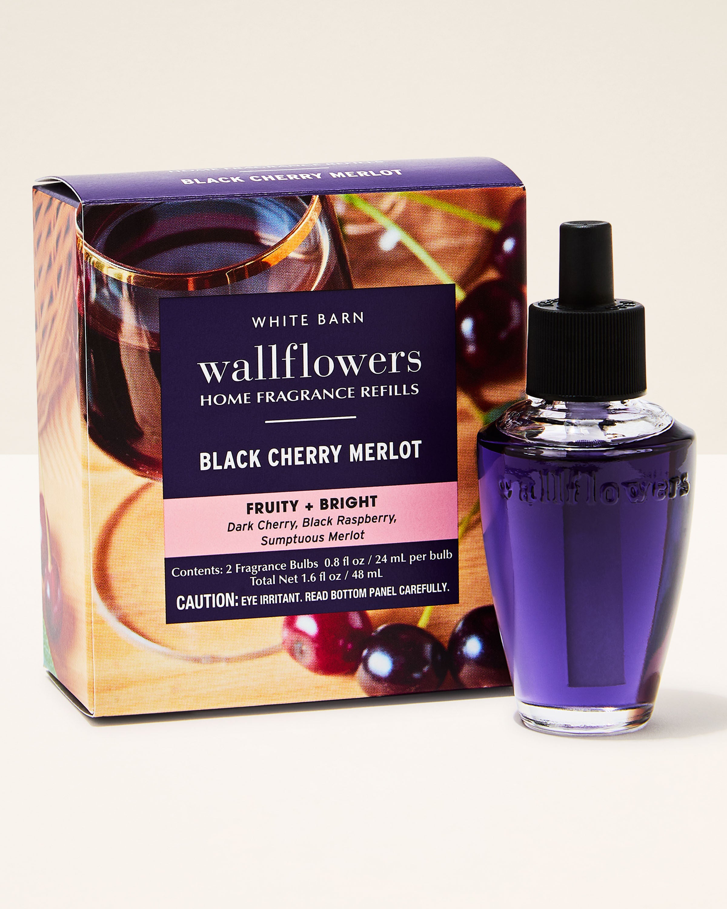 Wallflowers Refills 2-Pack Black Cherry Merlot 0.8 fl oz / 24 mL Each