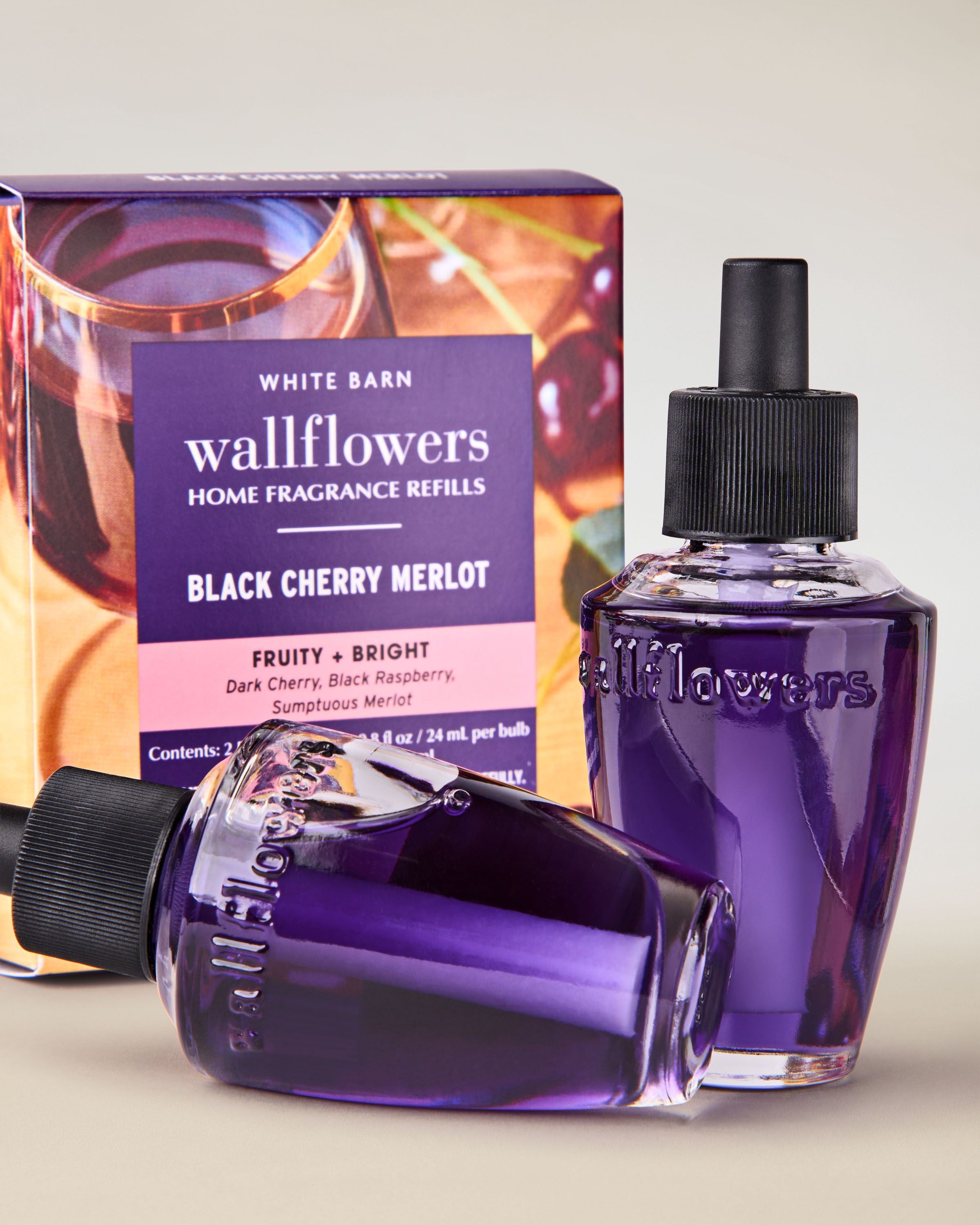 Wallflowers Refills 2-Pack Black Cherry Merlot 0.8 fl oz / 24 mL Each - Image 2