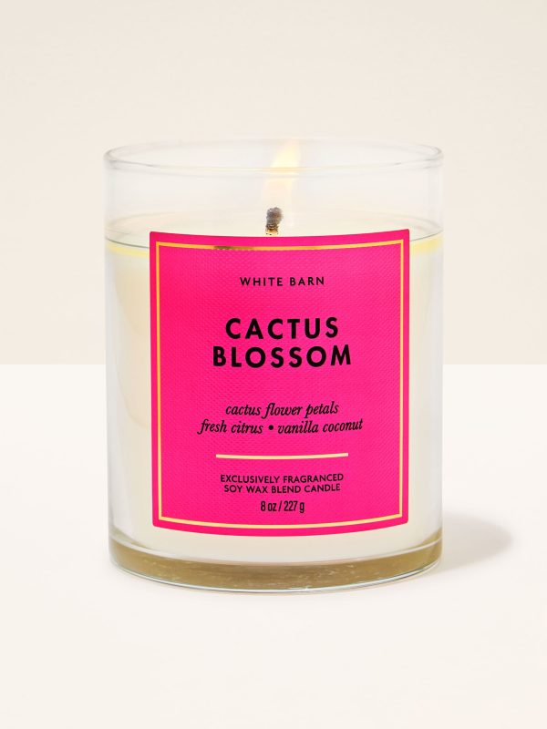 Single Wick Candle  Cactus Blossom 8 oz / 227 g