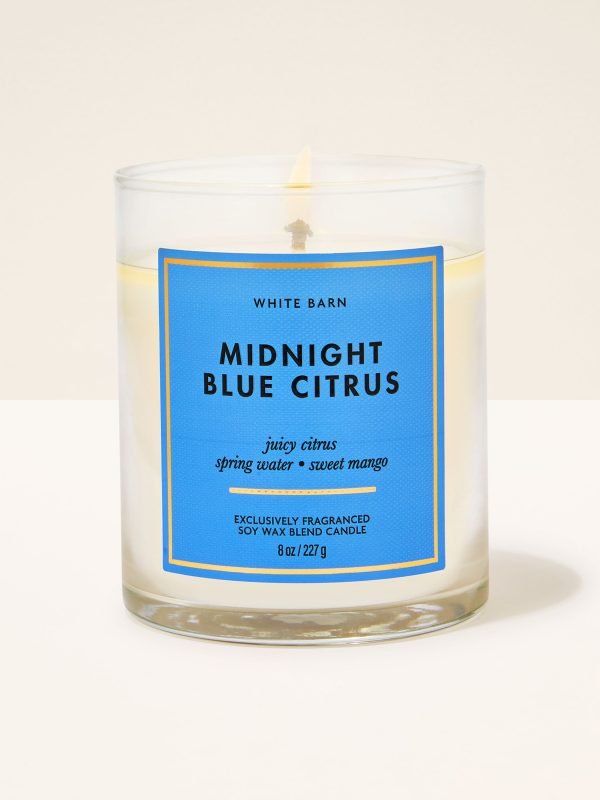 Single Wick Candle  Midnight Blue Citrus 8 oz / 227 g