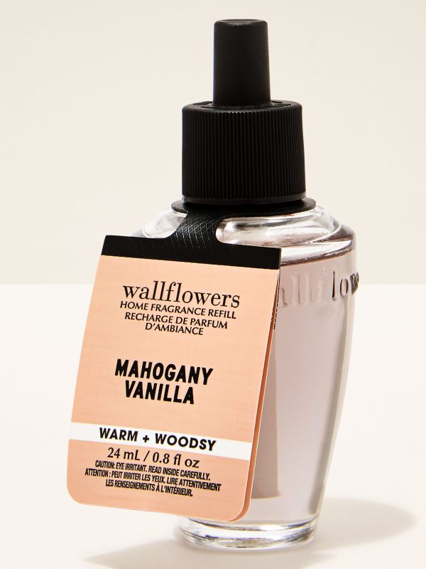 Wallflowers Fragrance Refill  Mahogany Vanilla 0.8 fl oz / 24 mL