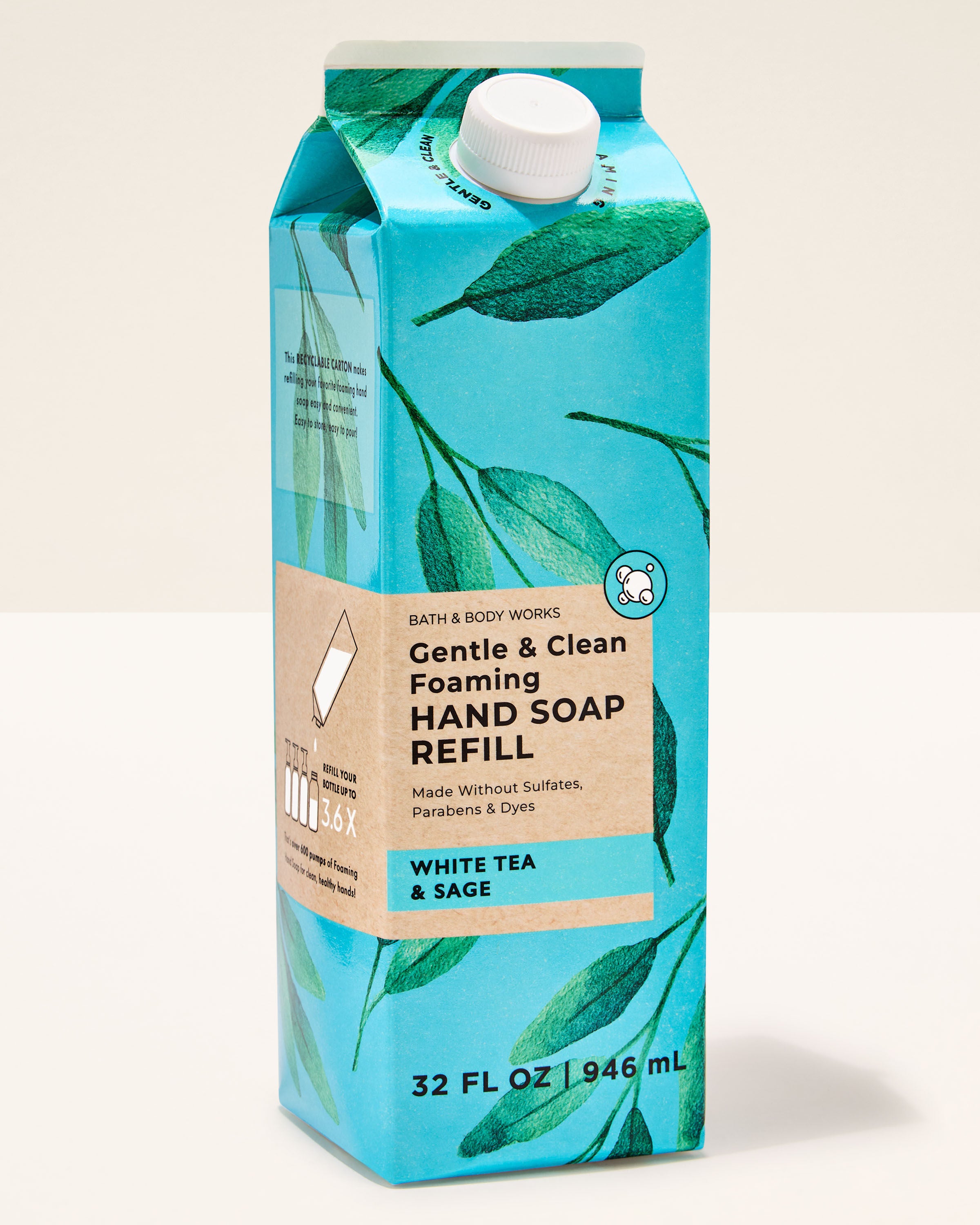 Gentle & Clean Foaming Refill White Tea & Sage 32 fl oz / 946 ml