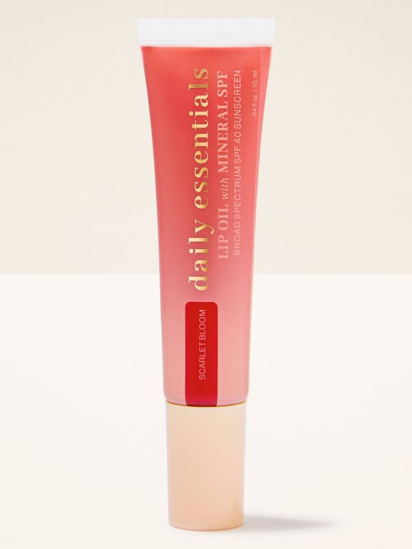 Lip Oil with Mineral SPF 40  Scarlet Bloom .34 oz / 10 mL