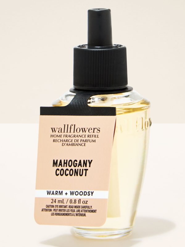Wallflowers Fragrance Refill  Mahogany Coconut 0.8 fl oz / 24 mL