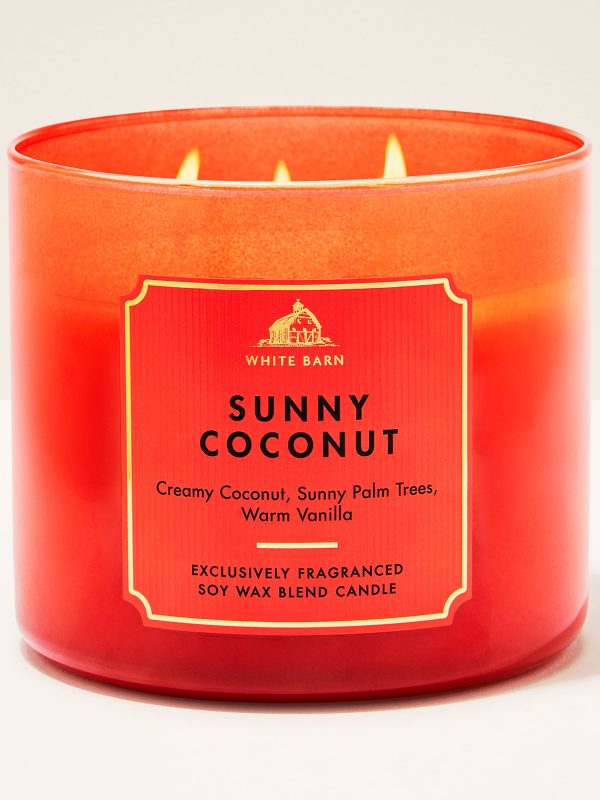 3-Wick Candle  Sunny Coconut 14.5 oz / 411 g