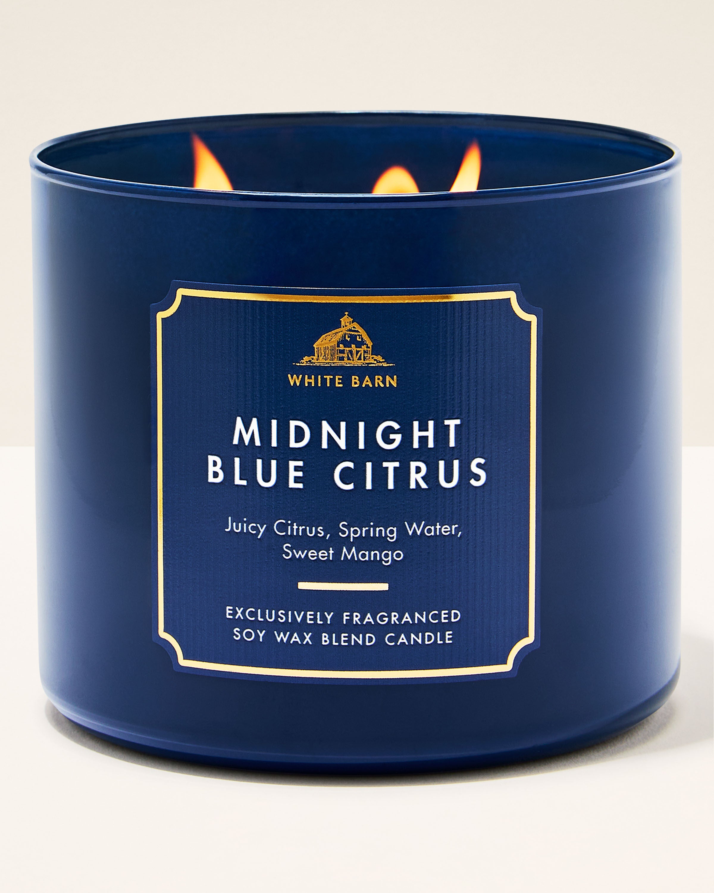 3-Wick Candle Midnight Blue Citrus 14.5 oz / 411 g