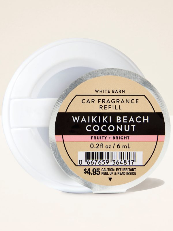Car Fragrance Refill  Waikiki Beach Coconut 0.2 fl oz / 6 mL