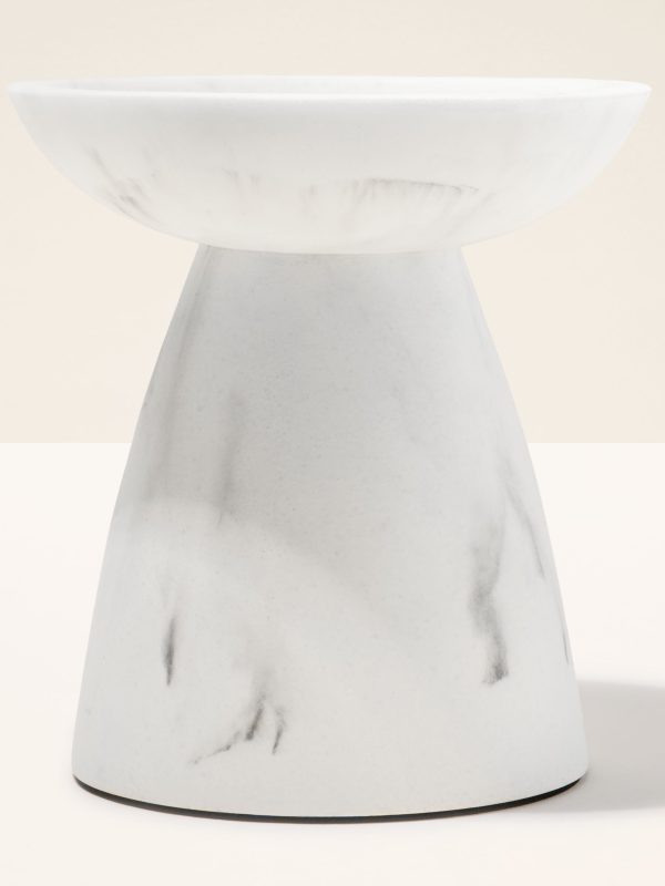 3-Wick Candle Holder Marble Pedestal