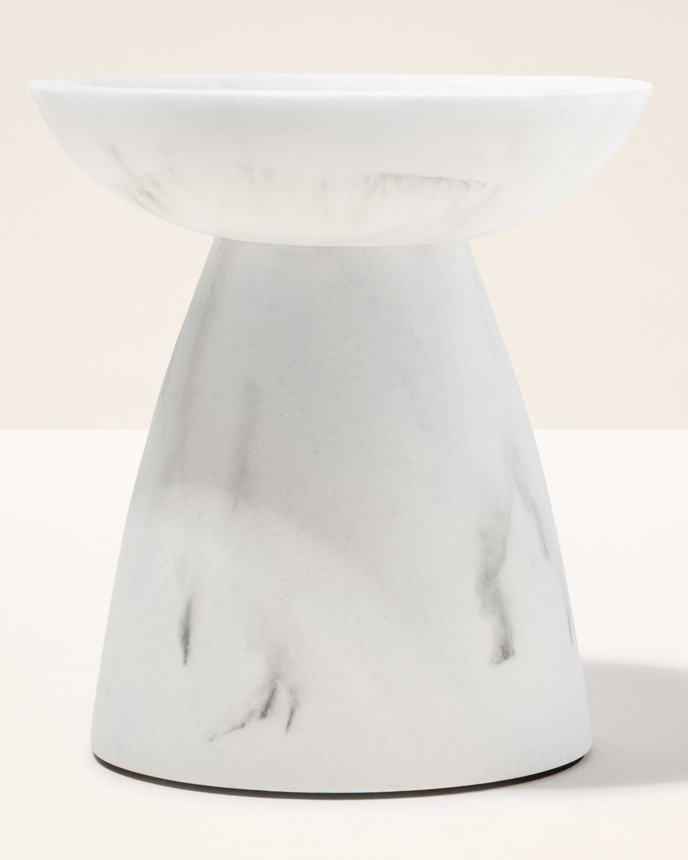 3-Wick Candle Holder Marble Pedestal