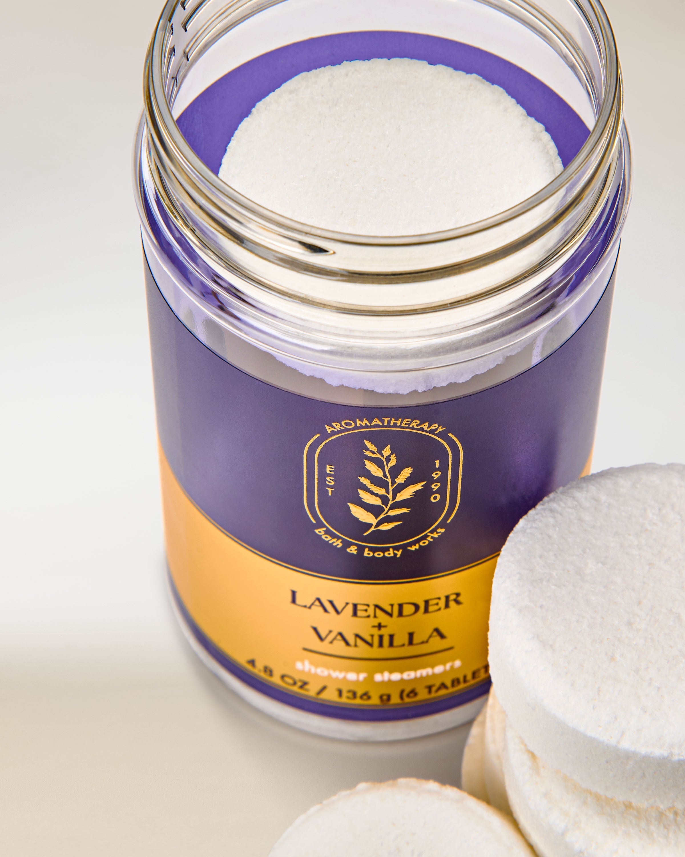 Shower Steamers Lavender Vanilla 4.8 oz / 136 g (6 tablets) - Image 5