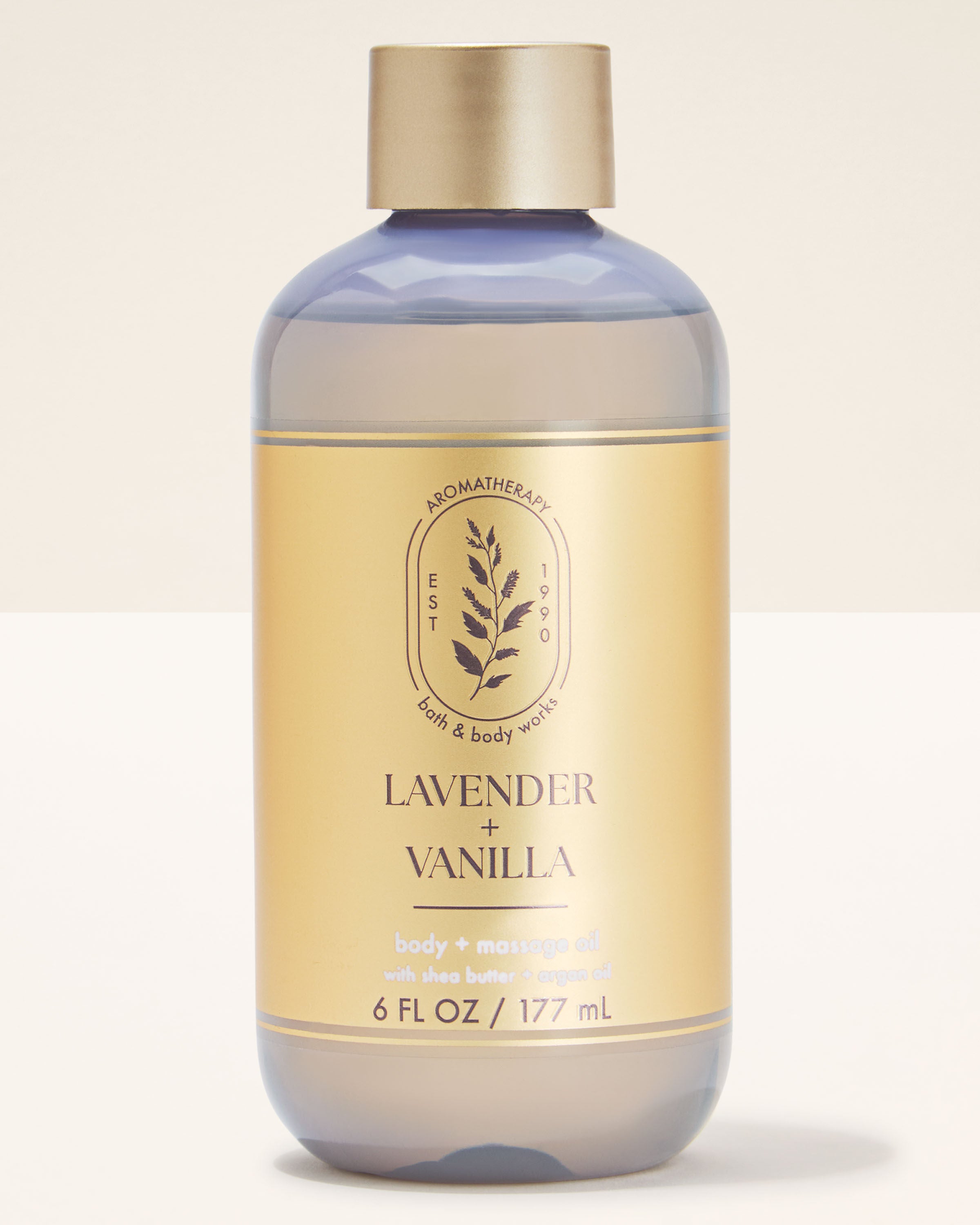 Body and Massage Oil Lavender Vanilla 6 fl oz / 177 ml