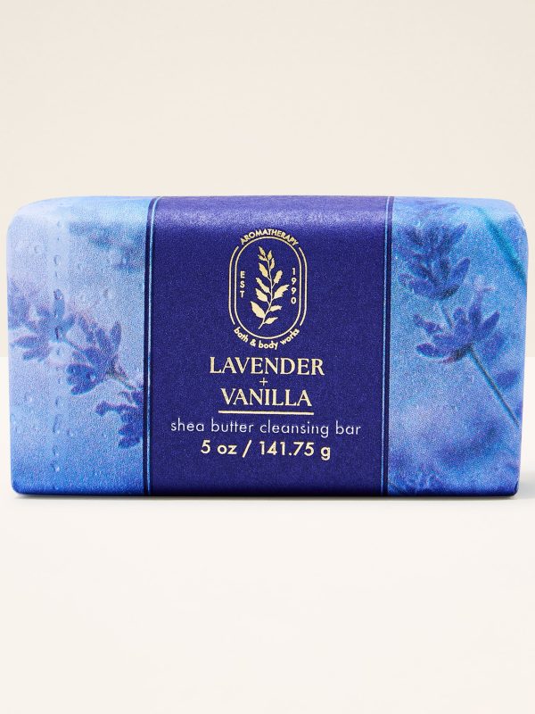 Shea Butter Cleansing Bar Lavender Vanilla 5 oz / 141.75 g