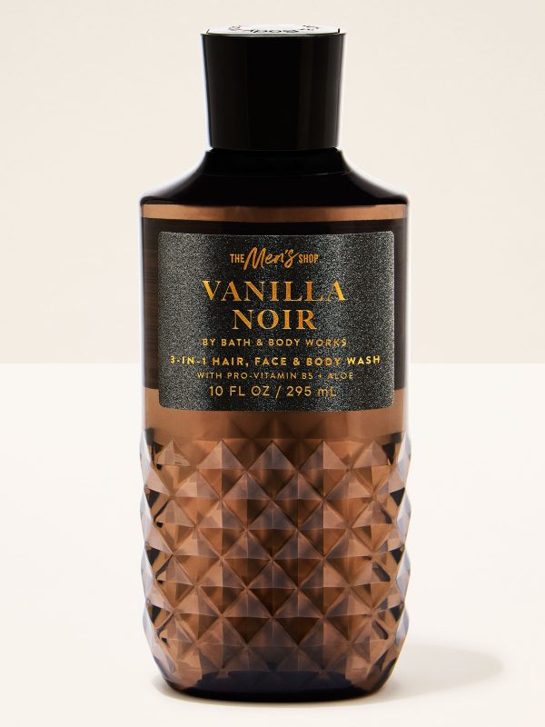3-in-1 Hair, Face & Body Wash  Vanilla Noir 10 fl oz / 295 ml