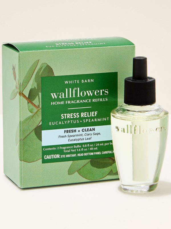 Wallflowers Refills 2-Pack  Eucalyptus Spearmint 2 fragrance bulbs 0.8 fl oz / 24 ml per bulb total net 1.6 fl oz / 48 ml