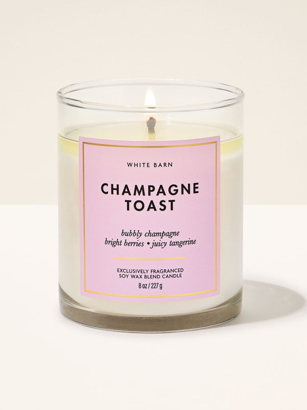 Single Wick Candle  Champagne Toast 8 oz / 227 g
