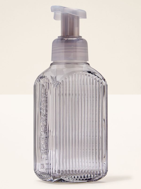Gentle & Clean Foaming Hand Soap Dispenser Charcoal Vertical Lines