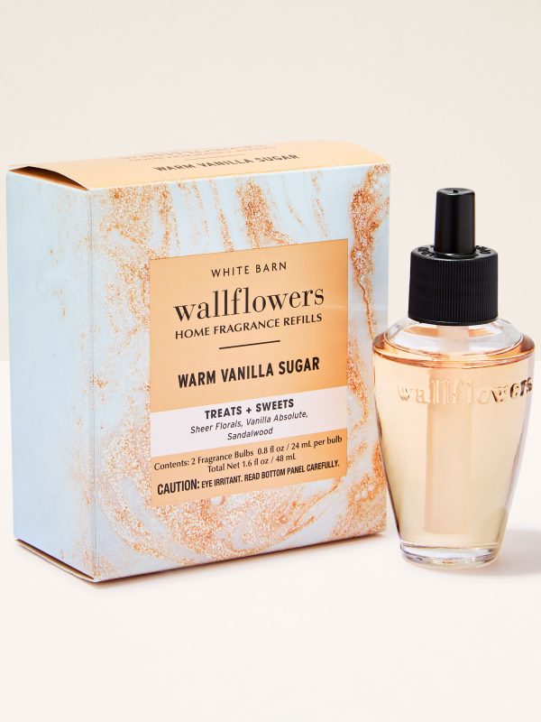 Wallflowers Refills 2-Pack  Warm Vanilla Sugar 2 fragrance bulbs 0.8 fl oz / 24 ml per bulb total net 1.6 fl oz / 48 ml