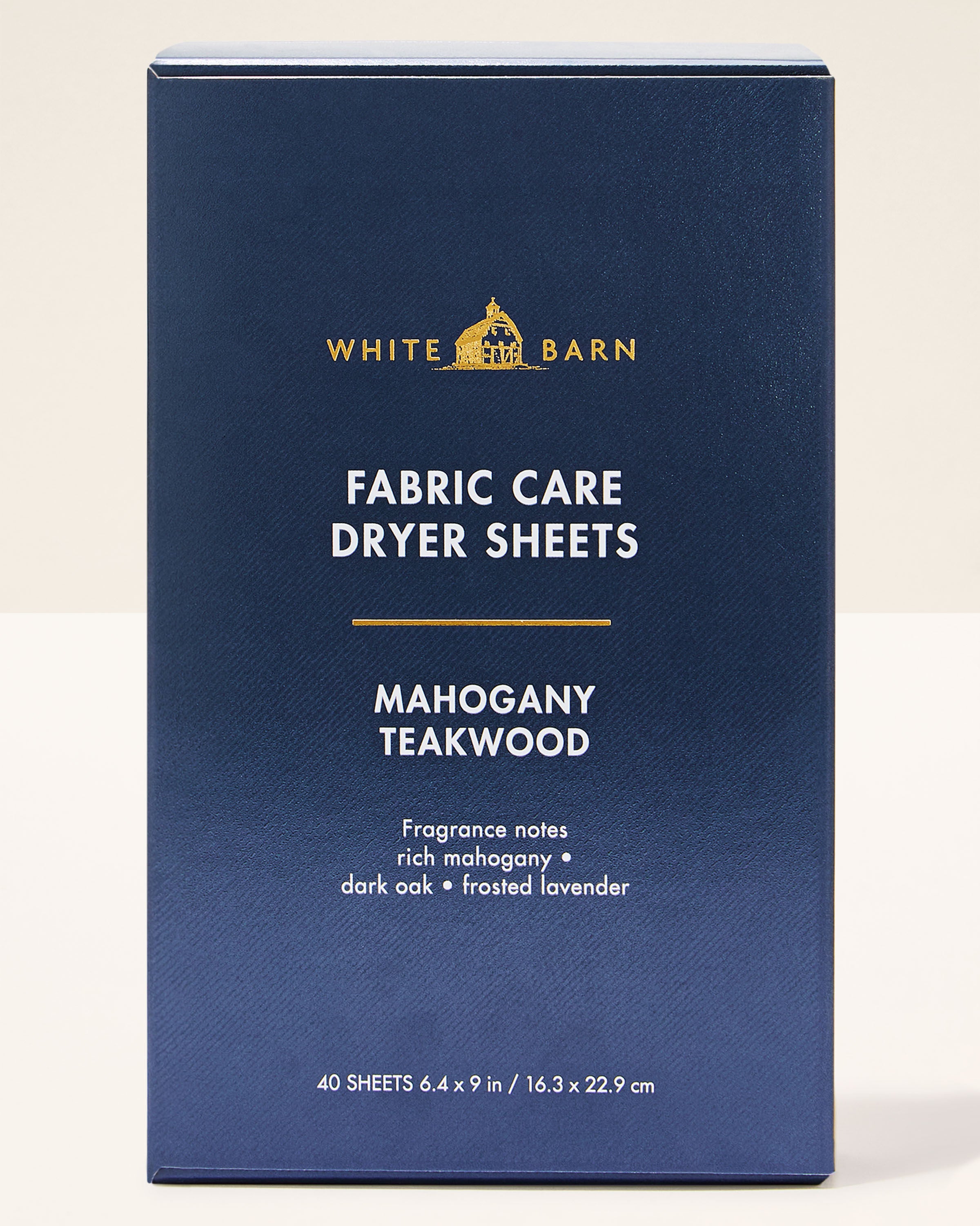 Dryer Sheets Mahogany Teakwood 40 sheets