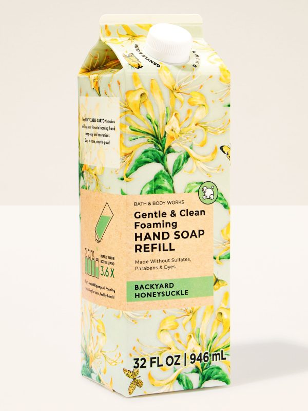 Gentle & Clean Foaming Refill  Backyard Honeysuckle 32 fl oz / 946 ml