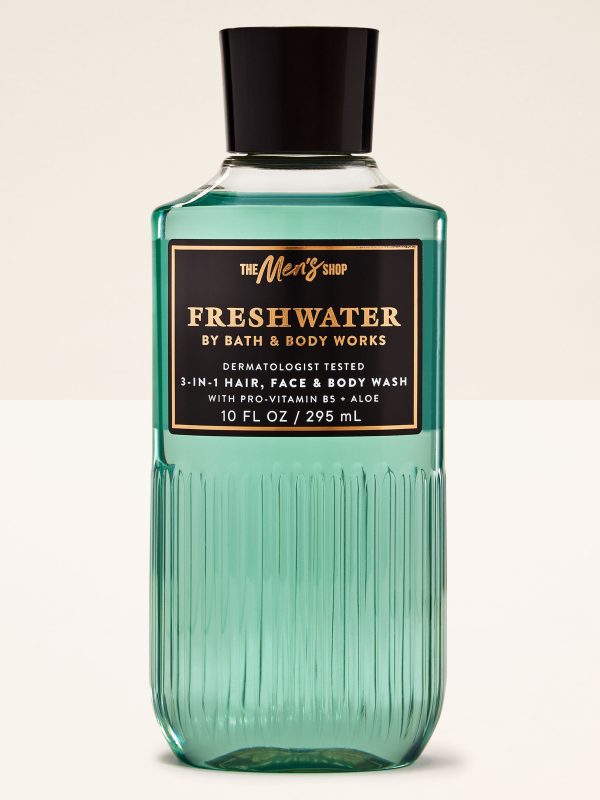 3-in-1 Hair, Face & Body Wash  Freshwater