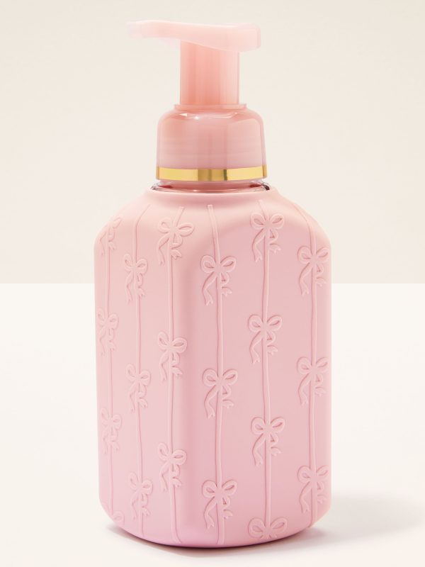 Gentle & Clean Foaming Hand Soap Dispenser Pink Silicone Bows