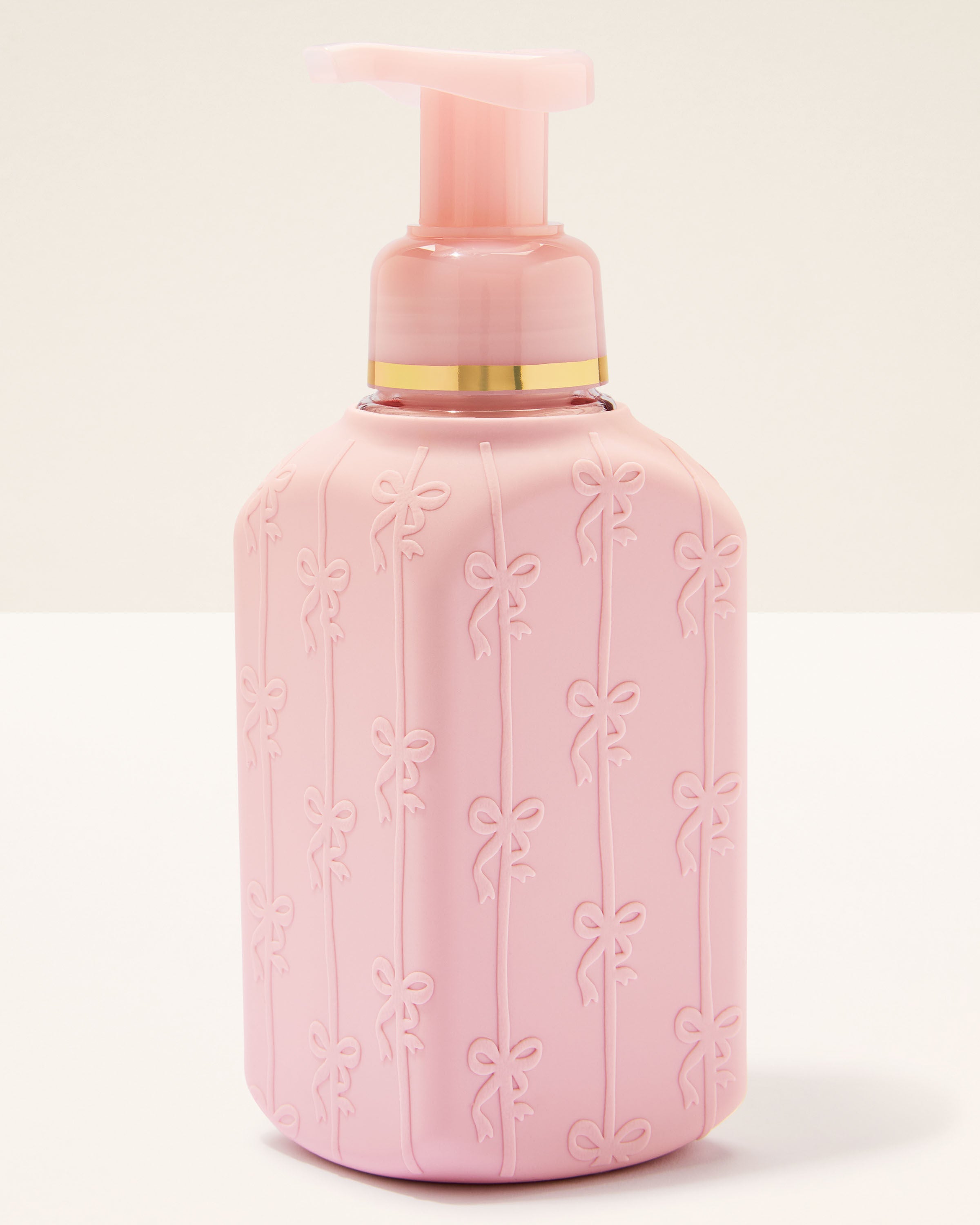 Gentle & Clean Foaming Hand Soap Dispenser Pink Silicone Bows
