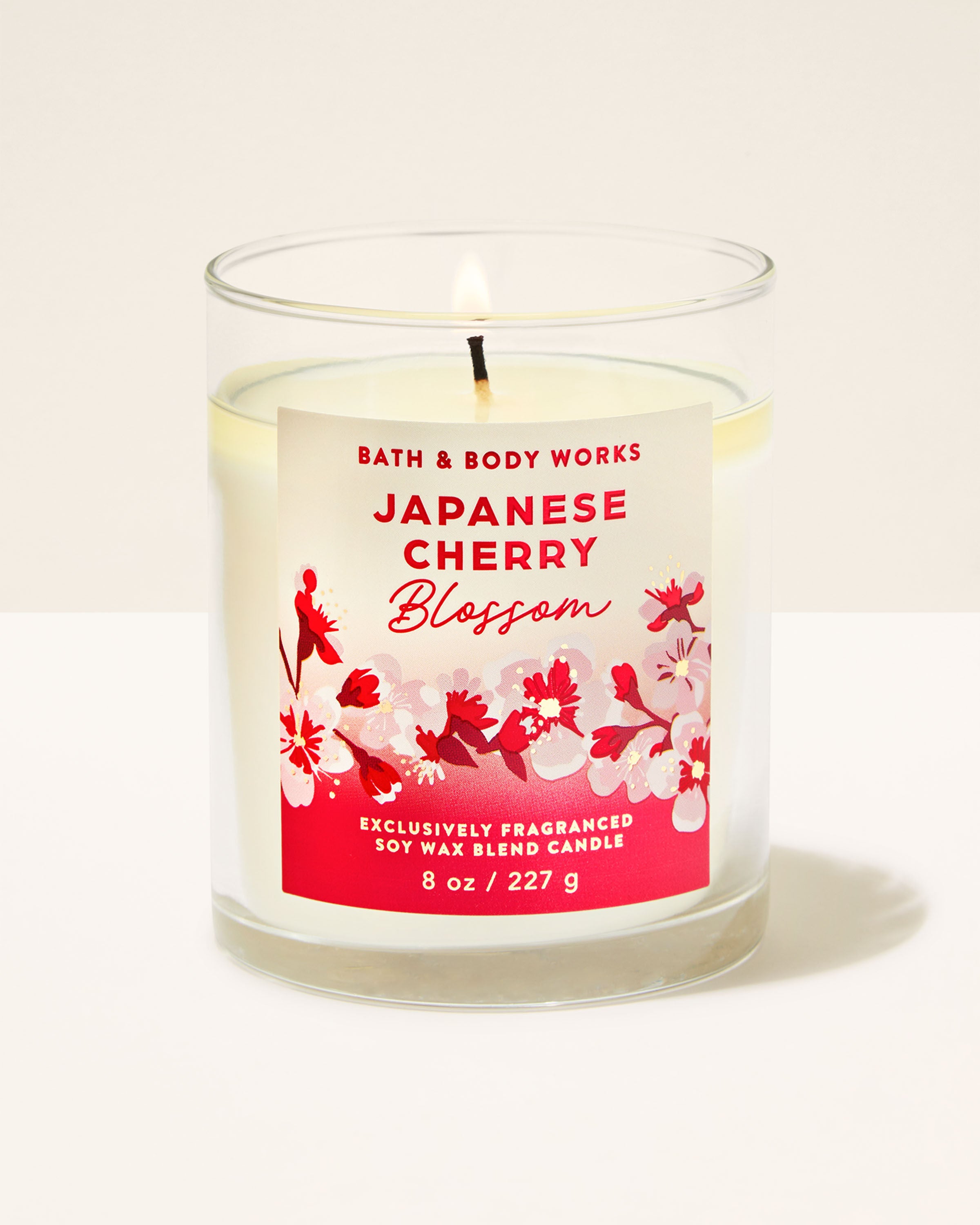 Single Wick Candle Japanese Cherry Blossom 8 oz / 227 g