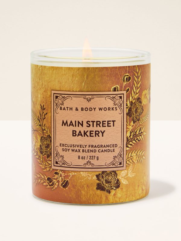 Single Wick Candle  Main Street Bakery 8 oz / 227 g