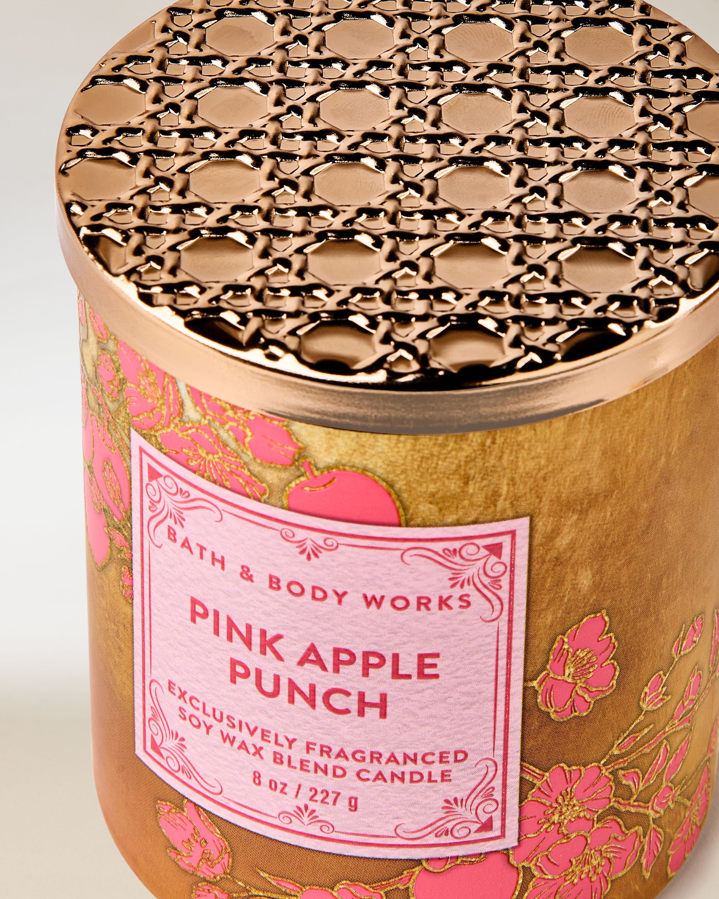 Single Wick Candle Pink Apple Punch 8 oz / 227 g - Image 2