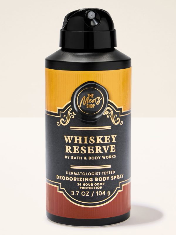 Deodorizing Body Spray  Whiskey Reserve 3.7 oz / 104 g