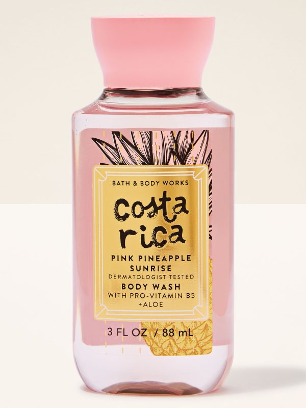 Travel Size Body Wash  Pink Pineapple Sunrise 3 fl oz / 88 ml