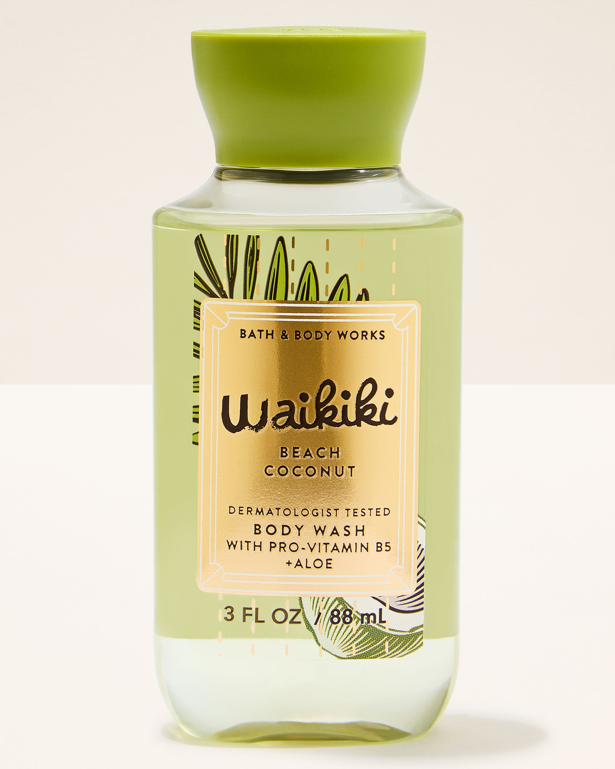 Travel Size Body Wash Waikiki Beach Coconut 3 fl oz / 88 ml