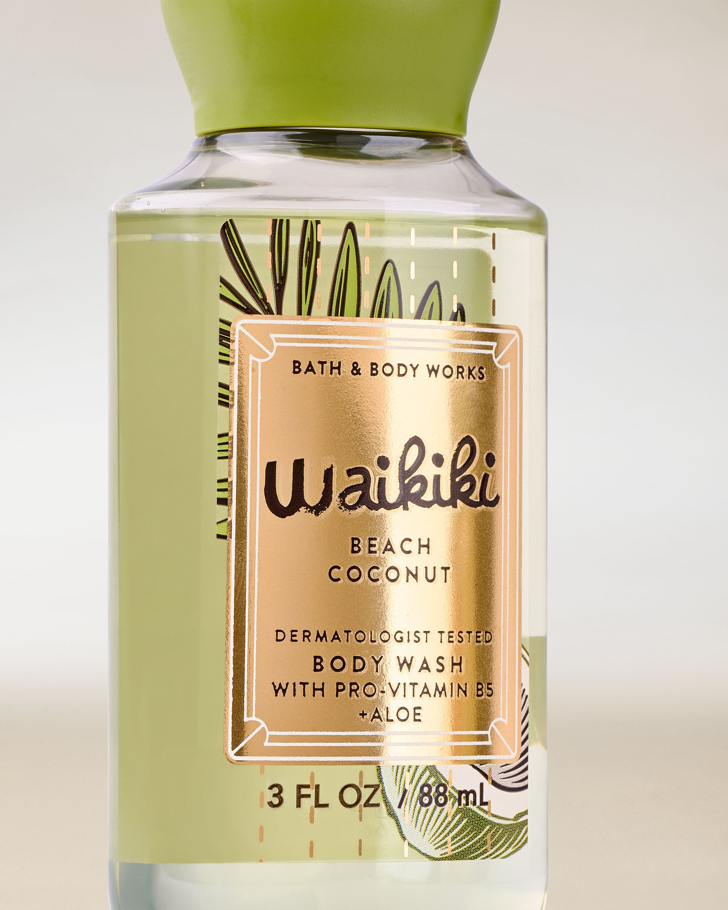 Travel Size Body Wash Waikiki Beach Coconut 3 fl oz / 88 ml - Image 2