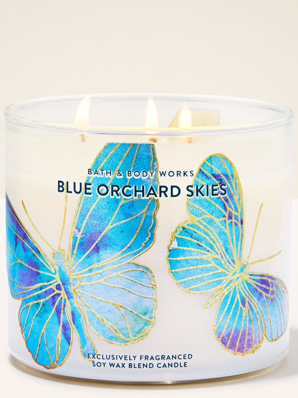 3-Wick Candle  Blue Orchard Skies 14.5 oz / 411 g