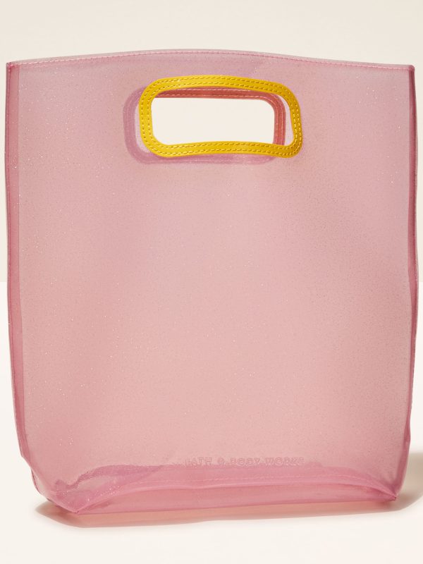 Gift Bag Pink Sparkly Translucent