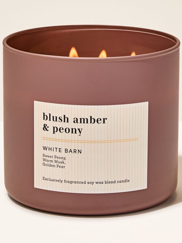 3-Wick Candle  Blush Amber & Peony 14.5 oz / 411 g