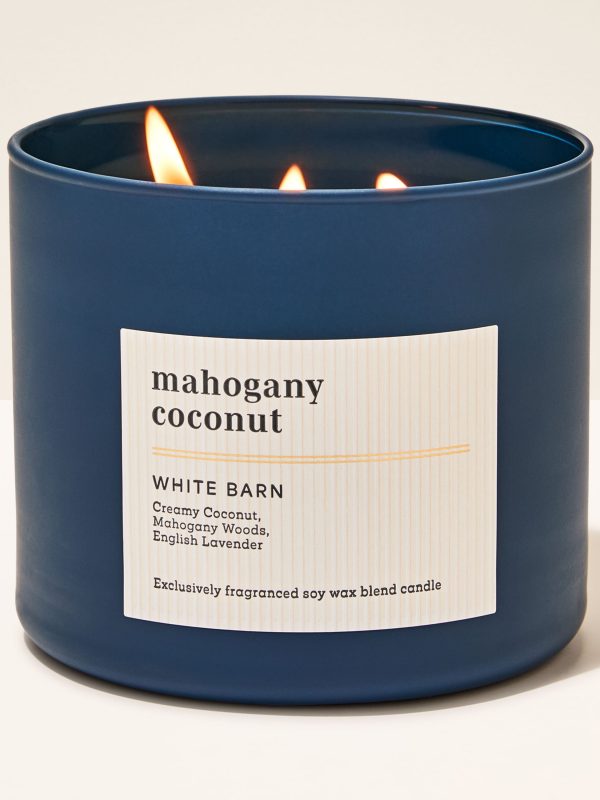 3-Wick Candle  Mahogany Coconut 14.5 oz / 411 g