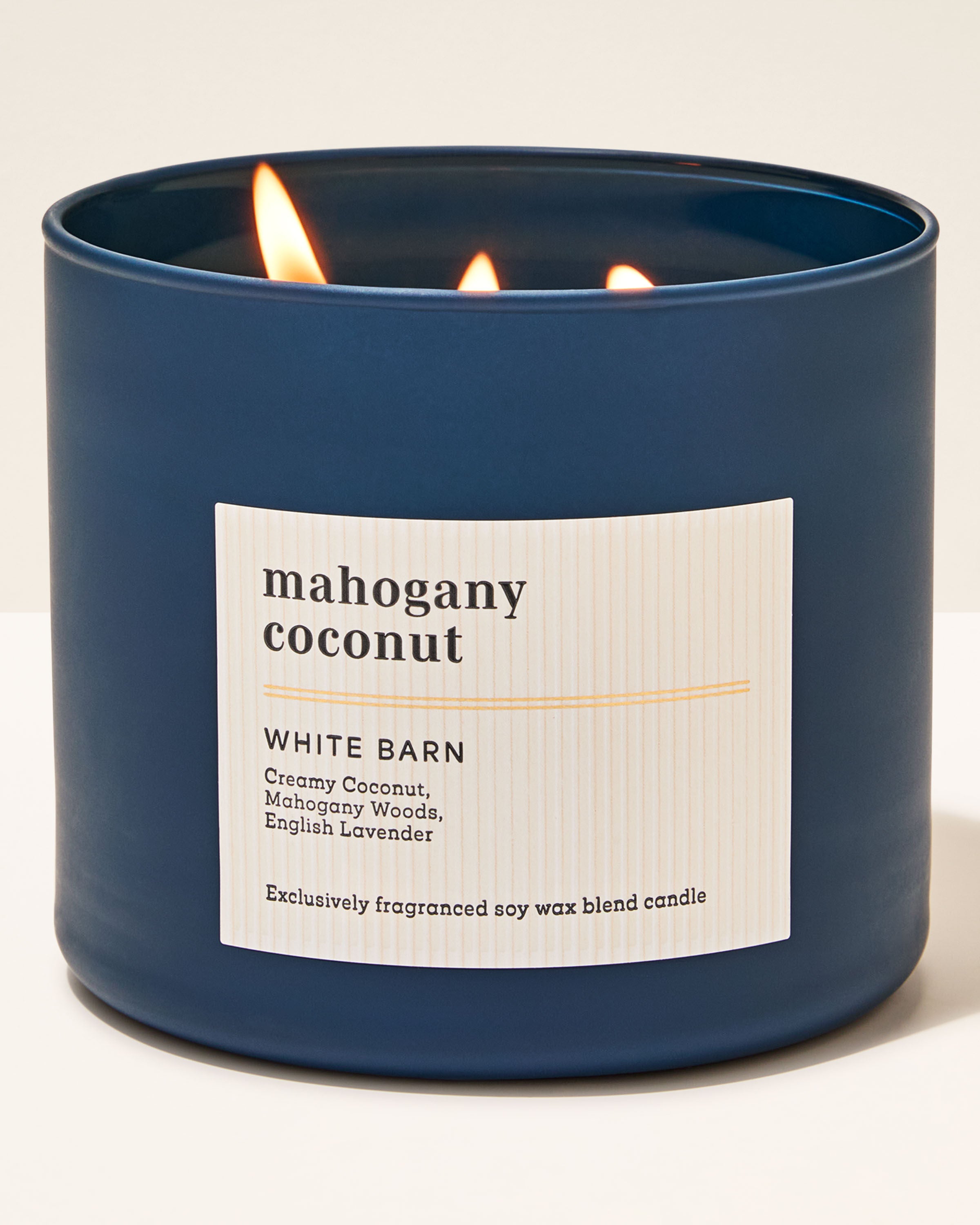3-Wick Candle Mahogany Coconut 14.5 oz / 411 g