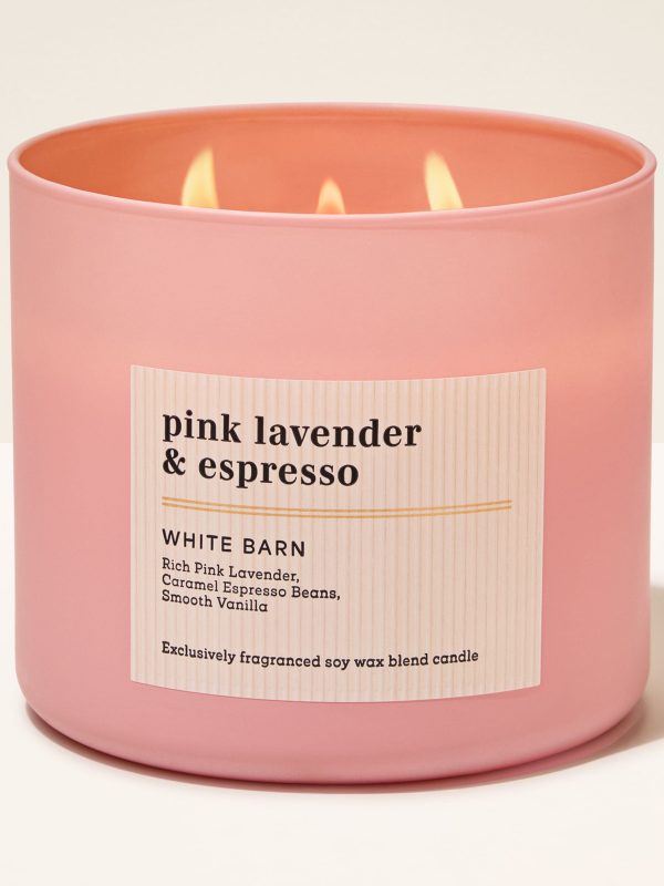 3-Wick Candle Pink Lavender & Espresso 14.5 oz / 411 g