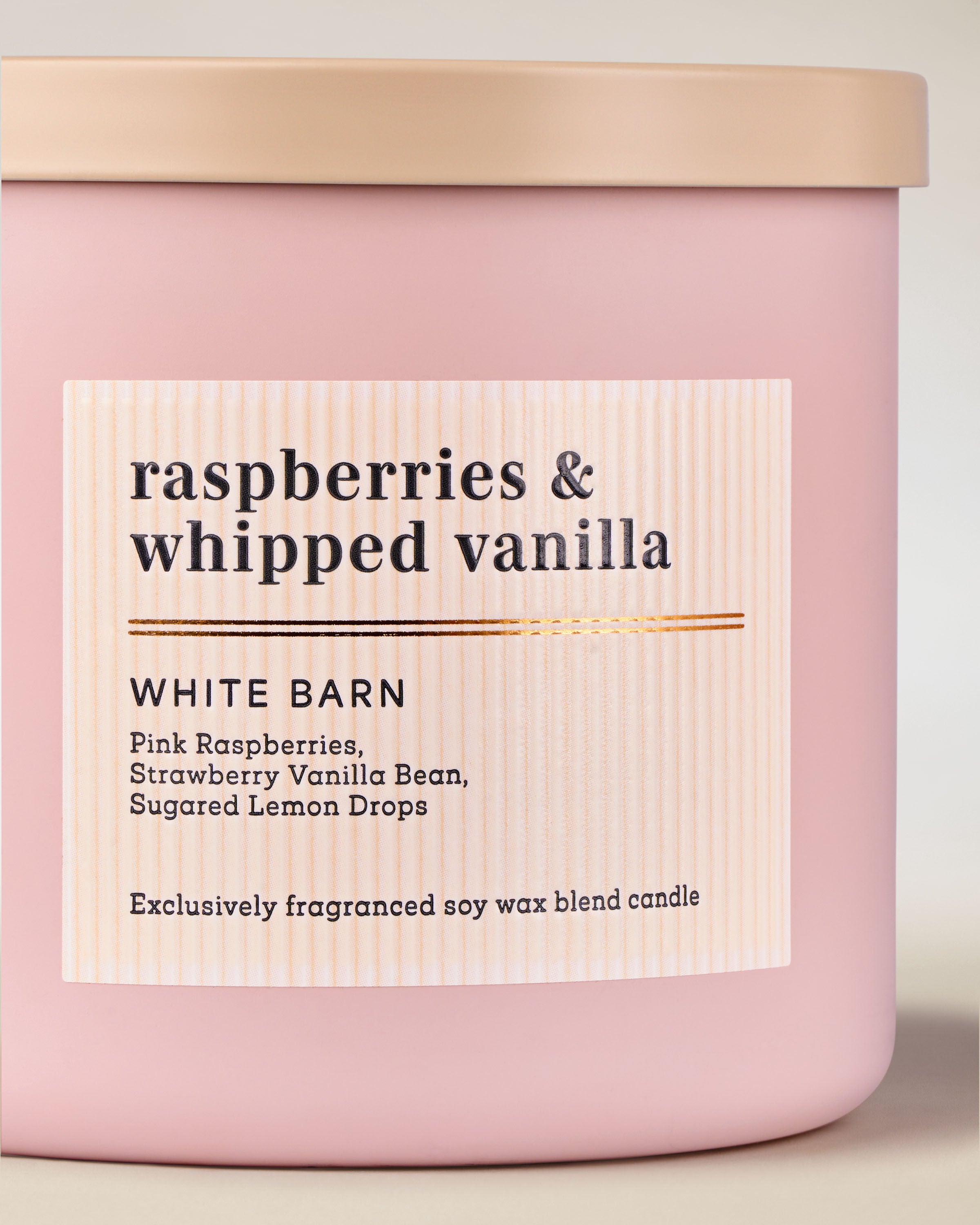 3-Wick Candle Raspberries & Whipped Vanilla 14.5 oz / 411 g - Image 2