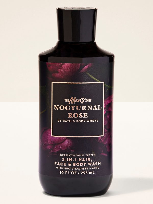 3-in-1 Hair, Face & Body Wash  Nocturnal Rose 10 fl oz / 295 ml