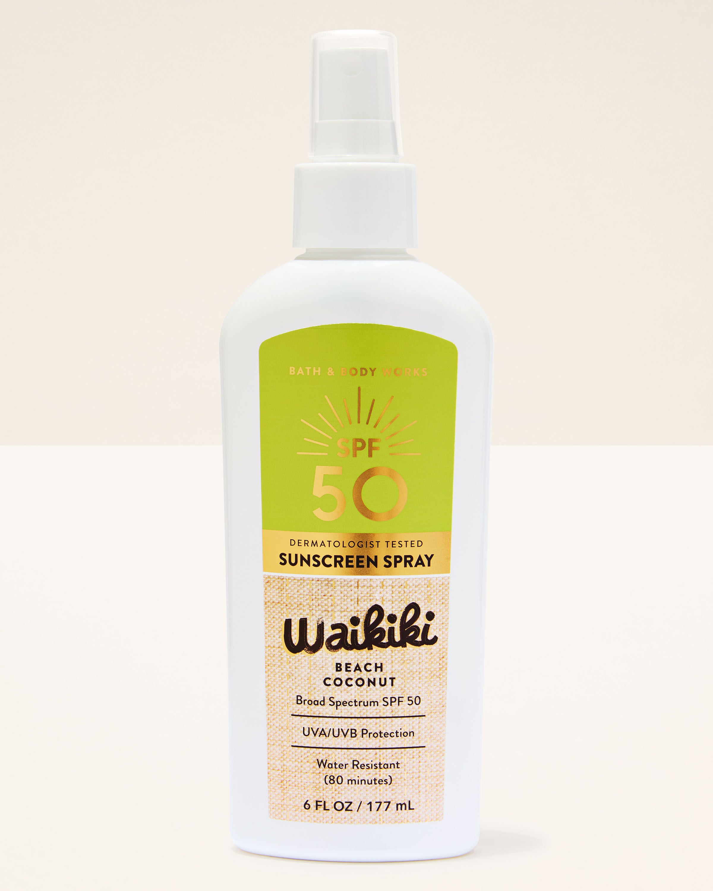 SPF Spray Waikiki Beach Coconut 6 fl oz / 177 ml
