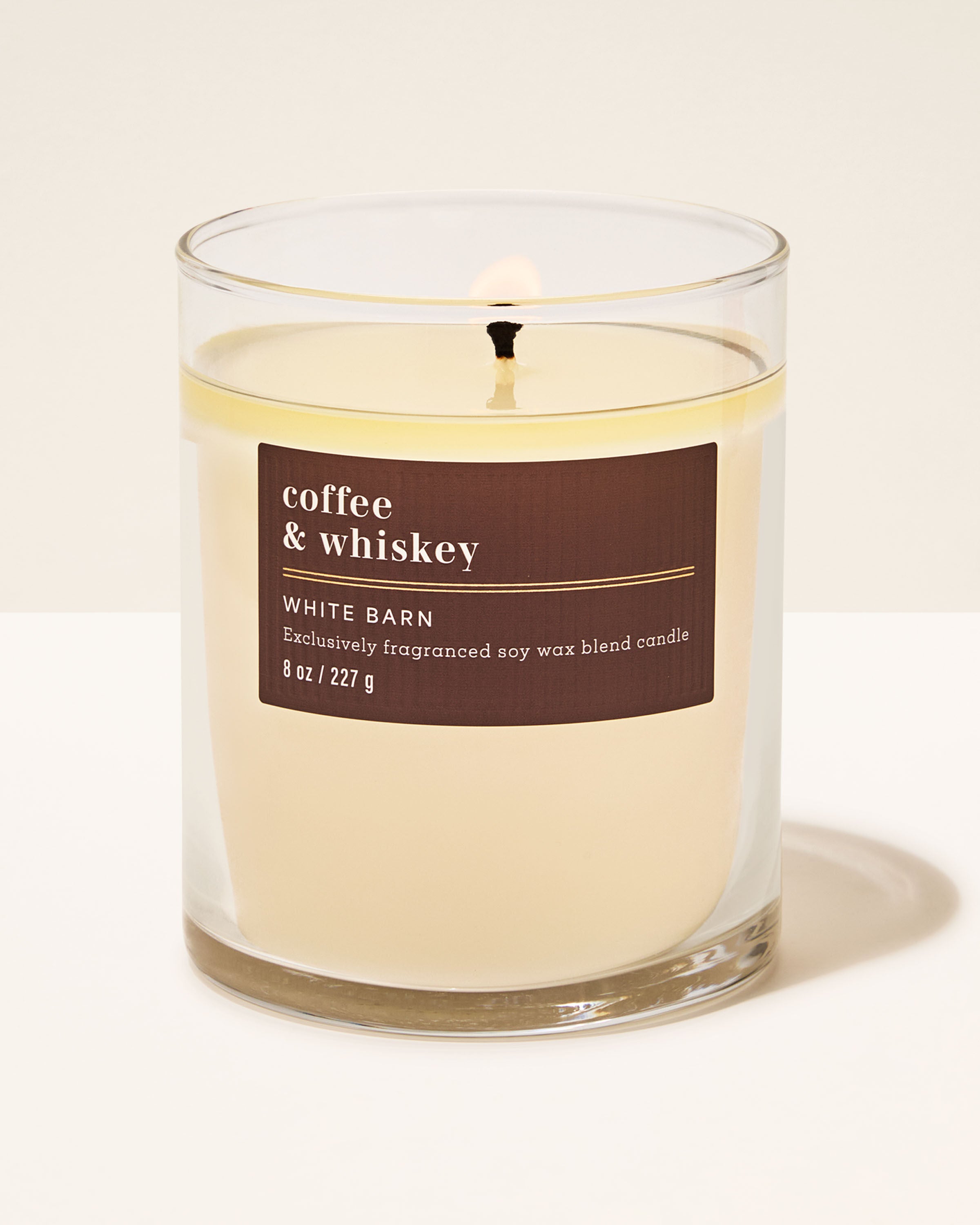 Single Wick Candle Coffee & Whiskey 8 oz / 227 g