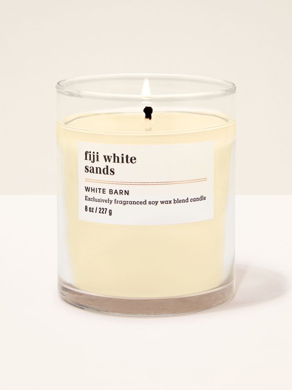 Single Wick Candle  Fiji White Sands 8 oz / 227 g